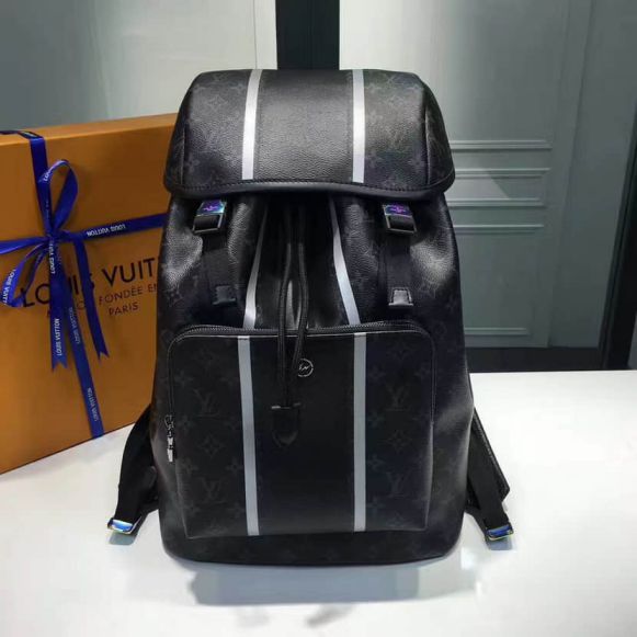 2017 LV x Fragment Design Hiroshi Fujiwara JapanLV Zack Black M43409 Backpack Bags