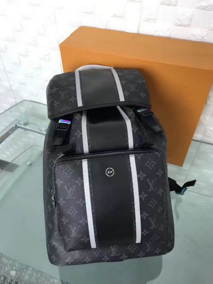 2017 LV x Fragment Design Hiroshi Fujiwara Japan Zack Black M43409 Backpack Bags