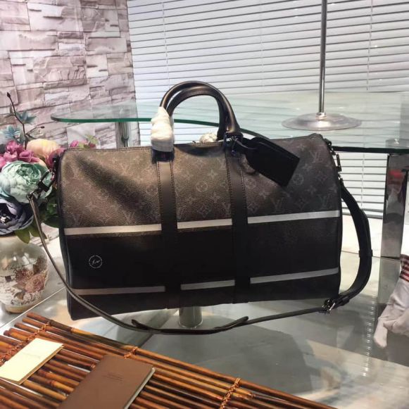 2017 LV x Fragment Design Hiroshi Fujiwara JapanLV KEEPALL 45 M43413 Travel Bags