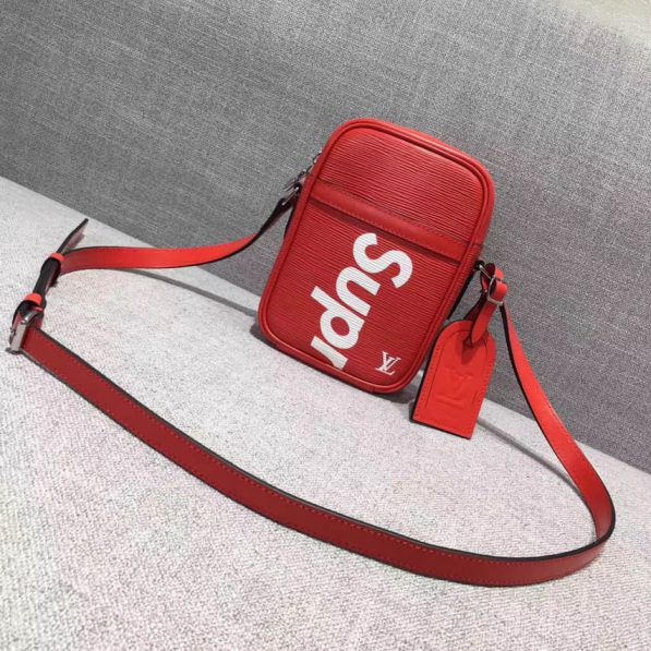 LV Red Supreme Small Crossbody Shoulder Bags