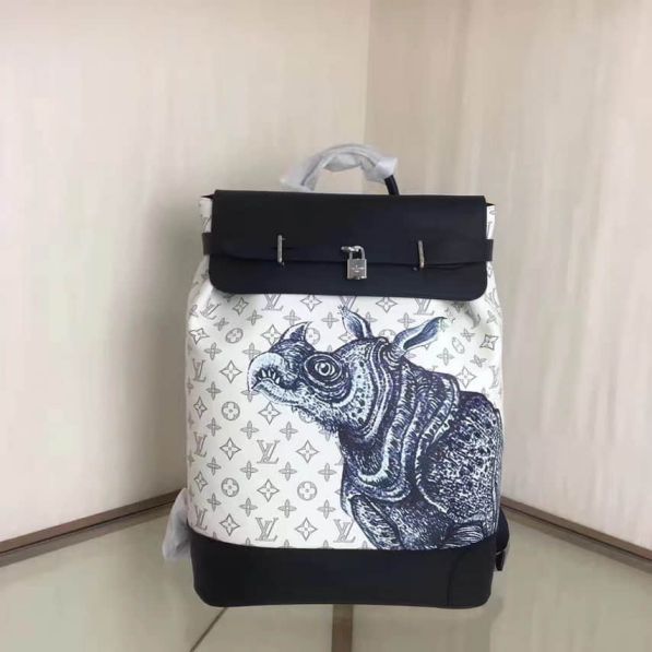 LV M54125 Monogram OTHER Rhinoceros Print STEAMER Backpack Bags