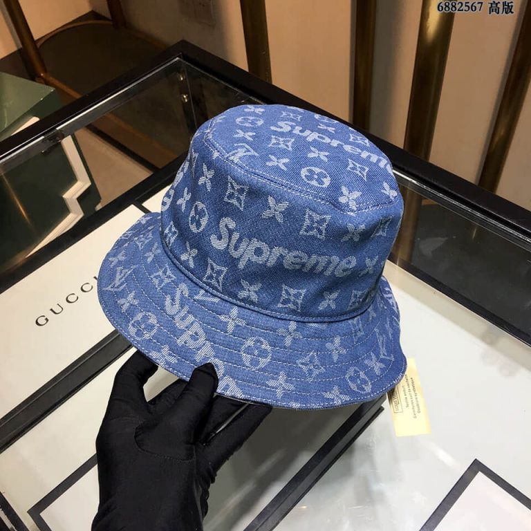 LV x Supreme Bucket Unisex Hats