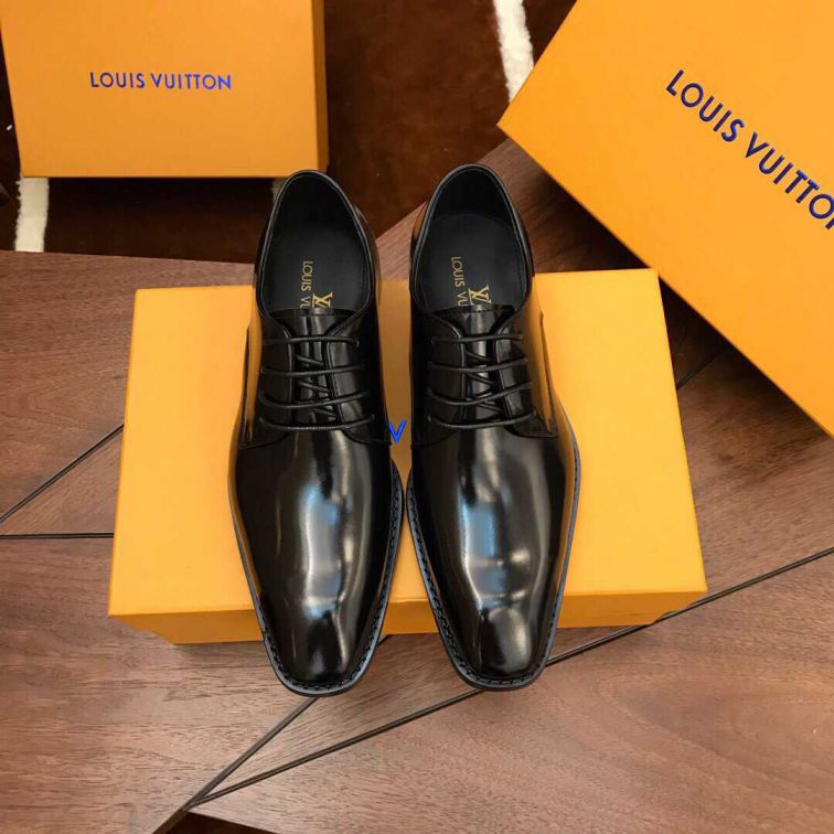 LV Men Business Leather Shoes