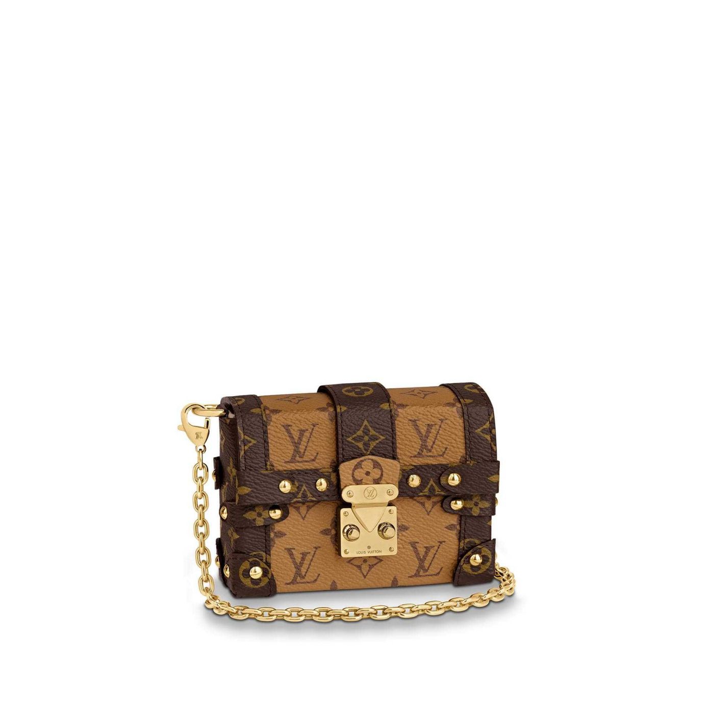LV M68575 ESSENTIAL TRUNK Chain Women Shoulder Bags