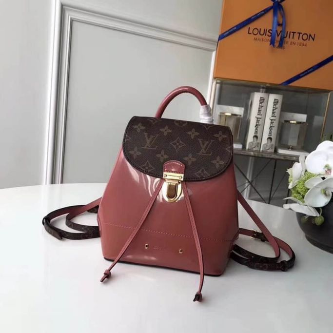LV Backpack Bags 18 HOT SPRINGS Patent Leather M53545