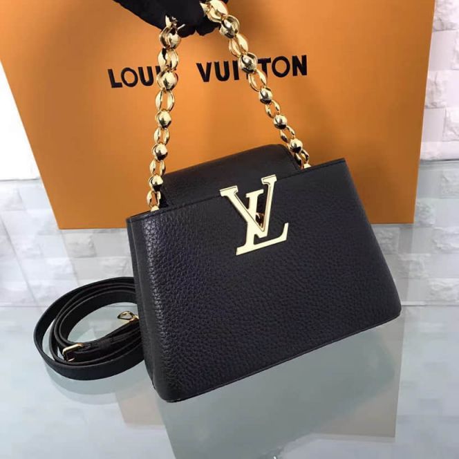 LV Shoulder Bags Capucines On Chain Taurillon Crossbody M42935