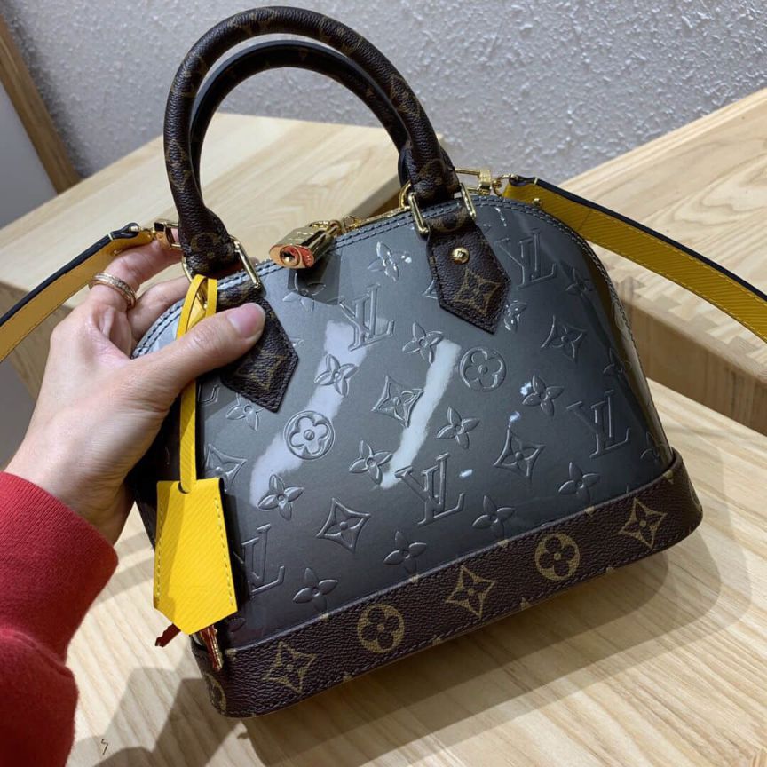 LV Tote Bags M44389 Patent Leather Alma BB
