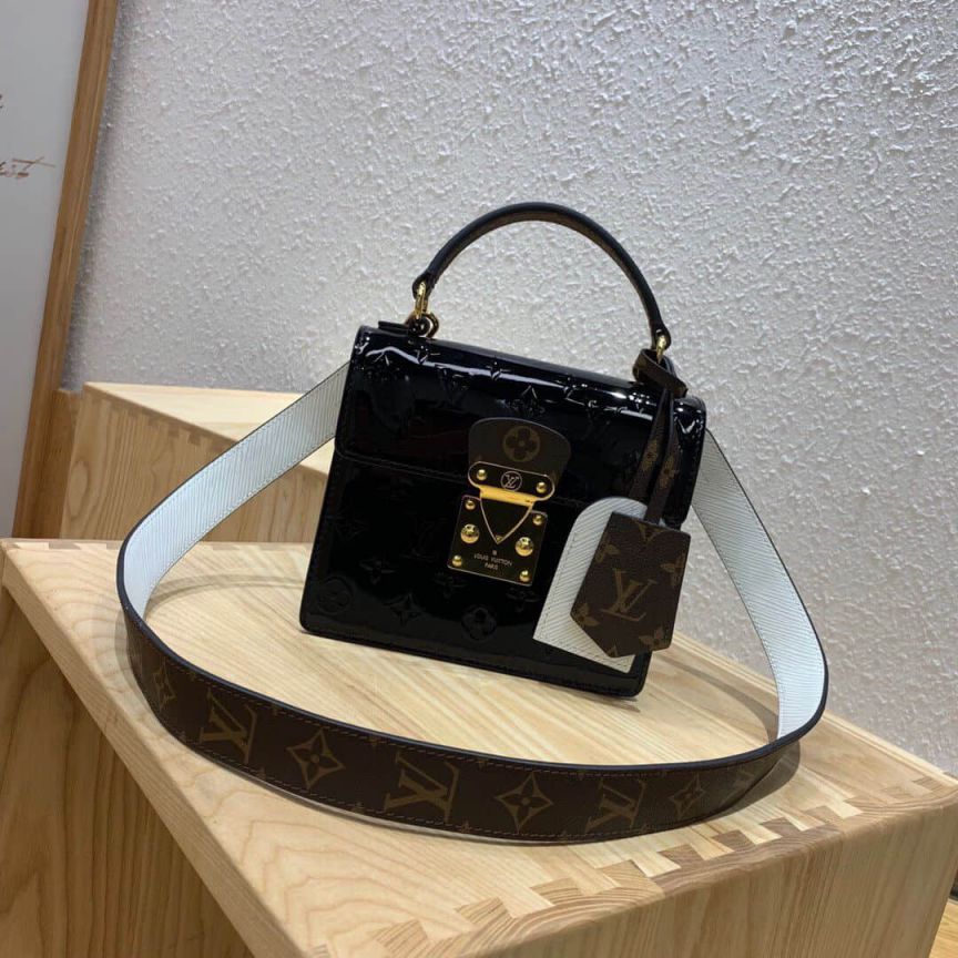 LV Tote Bags M90375 Patent Leather Spring Street