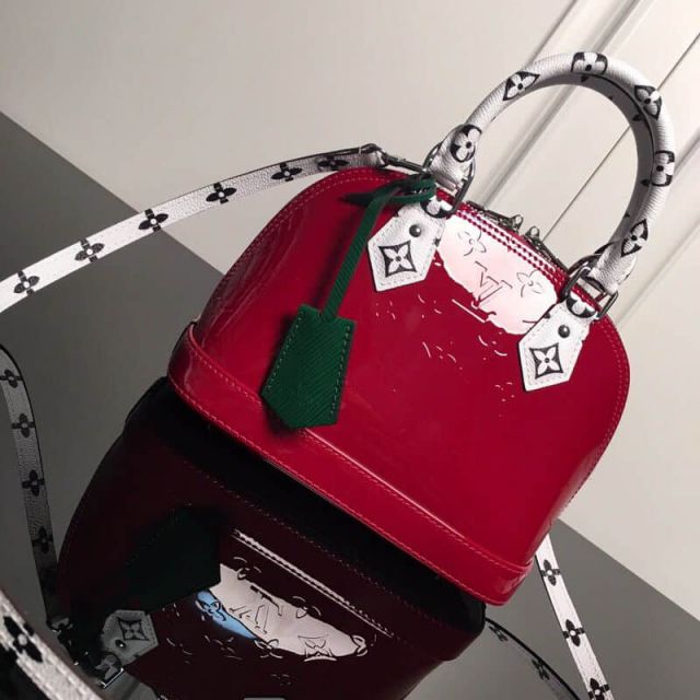 LV Tote Bags ALMA BB Patent Leather