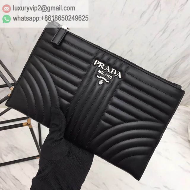 PRADA 2NG005 Limited Edition Black Women Clutch Bags