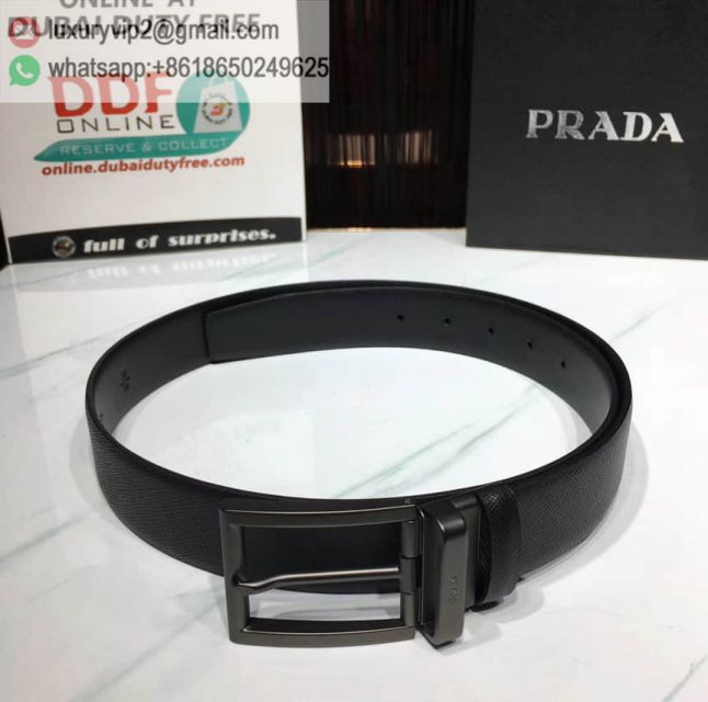 PRADA 3.5cm Men Leather Belts