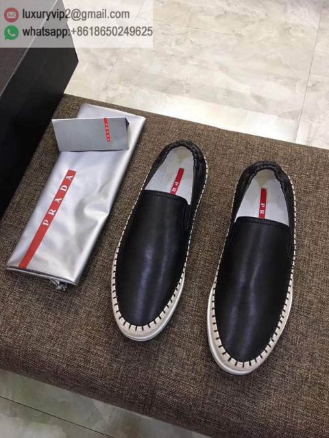 PRADA Men Causal Leather Shoes