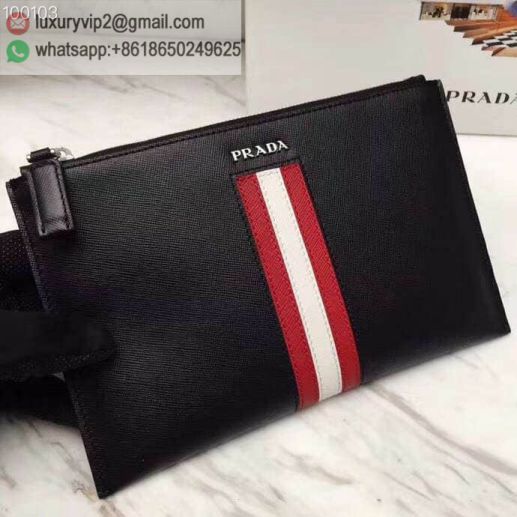 PRADA Limited Edition 2NG003 Men Clutch Bags