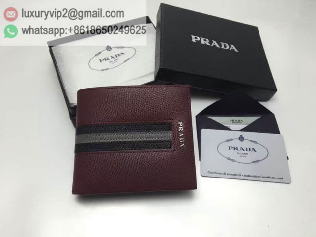PRADA Leather Short 2M0513 Men Wallets
