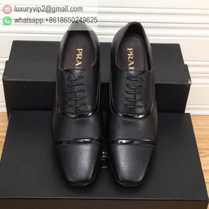 PRADA 2018 Leather ShoesBKF00026 Men Shoes