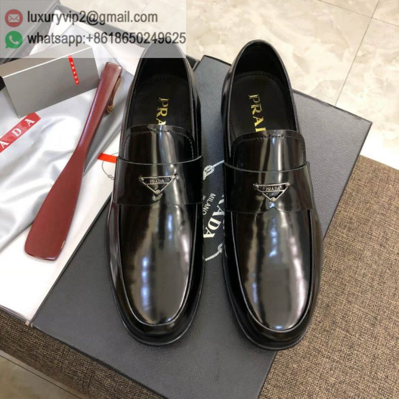 PRADA 2018 Leather Loafer Men Shoes
