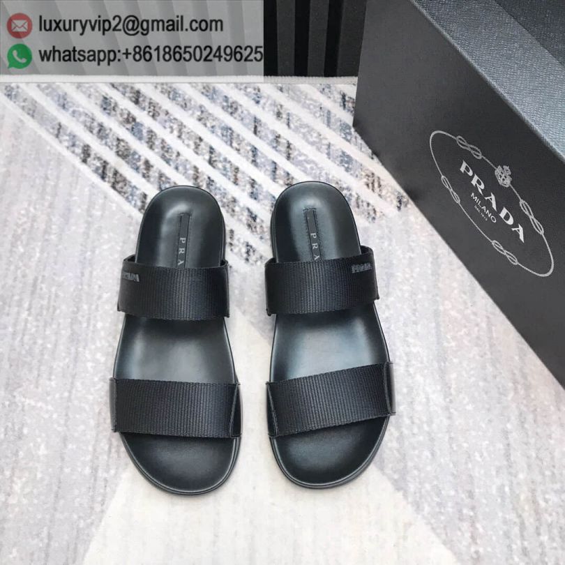 PRADA Leather Men Slippers Shoes