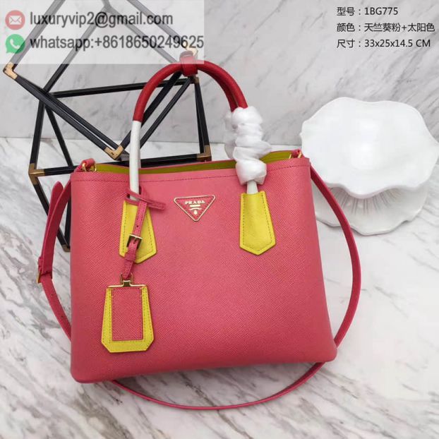 PRADA Leather mini 1BG775 Pink Women Tote Bags