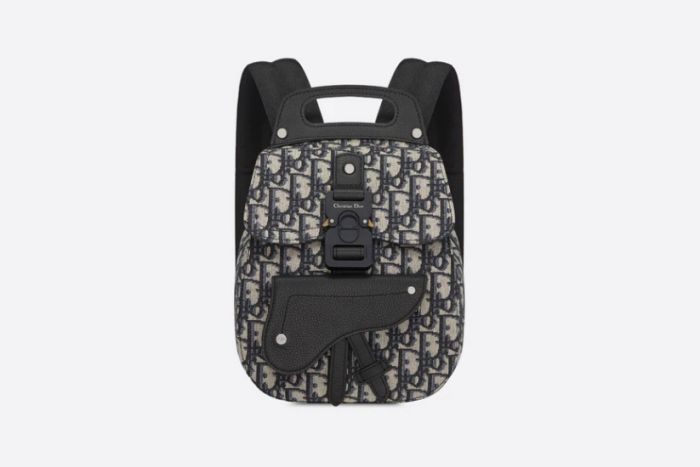 Dior DIOR OBLIQUE mini Saddle Backpack Bags