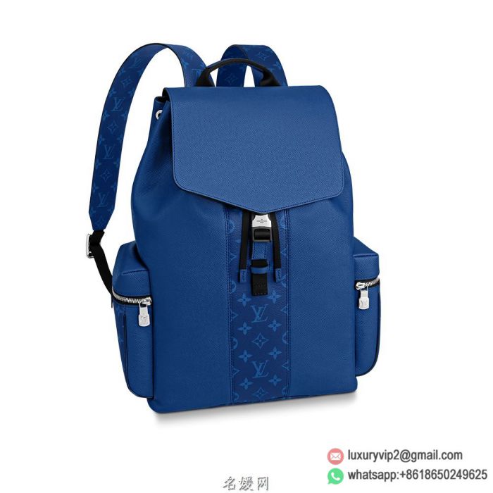 LV M30419 Taigarama Taiga Leather OUTDOOR blue Backpack Bags