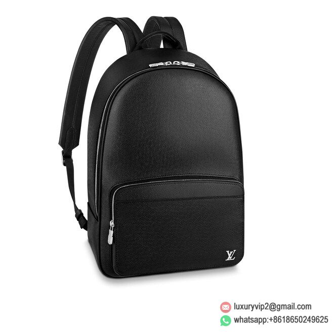 LV M30258 Black Taïga Leather Alex Backpack Bags