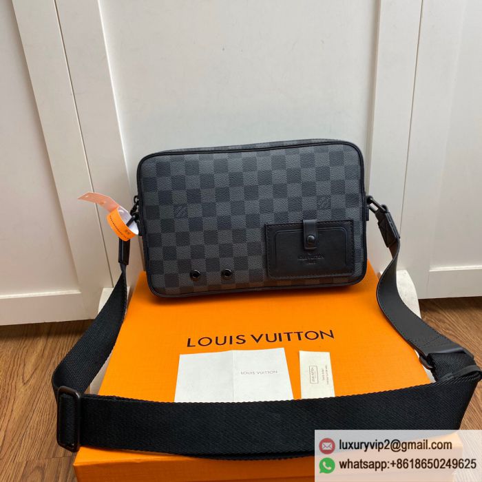 LV N40364 Damier Graphite Alpha Messenger Shoulder Bags
