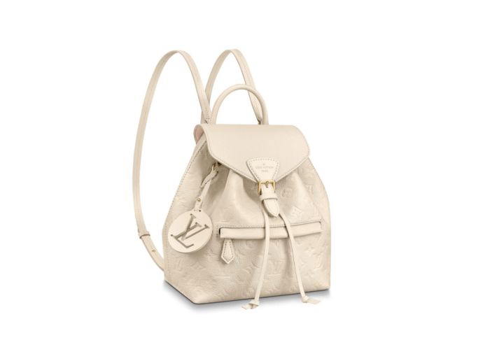 LV M45397 Embossed Leather Montsouris Backpack Bags