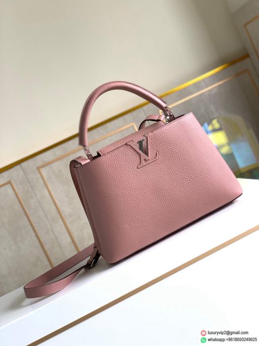 LV CAPUCINES PM Small M42259 Pink Tote Bags