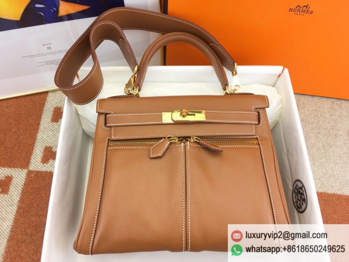 Hermes kelly lakis 28cm swift Gold Tote Bags