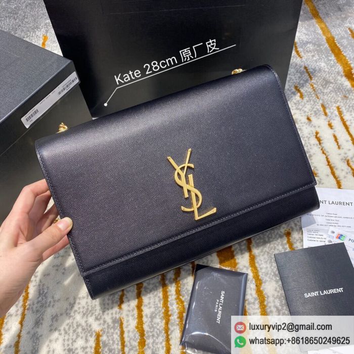 YSL Kate bag Leather Crossbody 446752 Gold Buckle Shoulder Bags