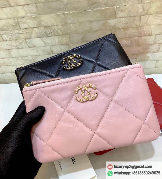 CC 2019 Lambskin sling bag AP1059 Pink Wallets