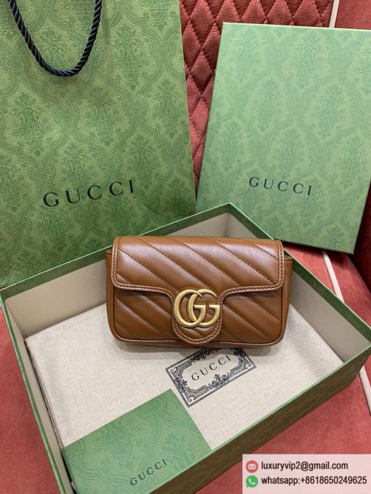 Gucci GG Marmont mini Chain 476433 0OLFT 2535 Shoulder Bags