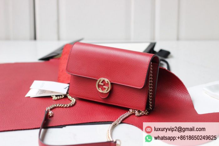 Gucci woc G Chain 510314 Red Shoulder Bags