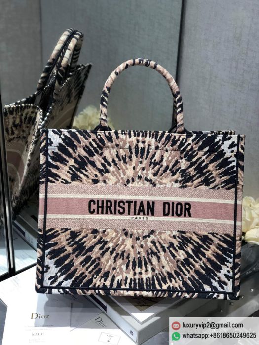 Dior Book Tote Embroidery M1286ZJAI_M884 Shopping Bags
