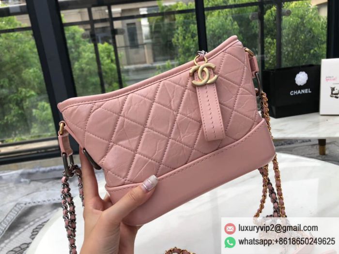 CC 2019 Pink GABRIELLE Small hobo Shoulder Bags