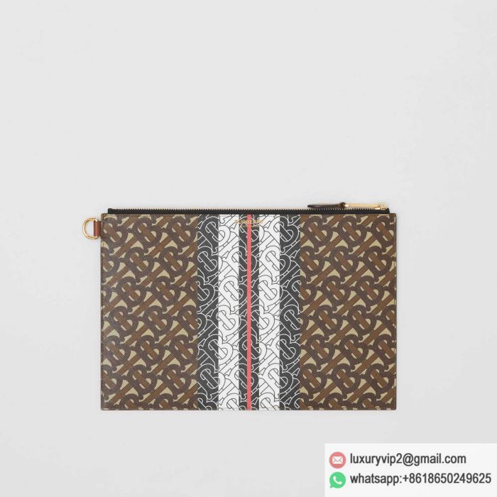 Burberry Canvas Zipper 80188941 Clutch Bags