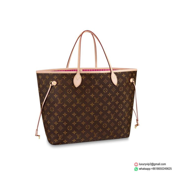LV NEVERFULL GM Large M41180 Pink Shopping Bags