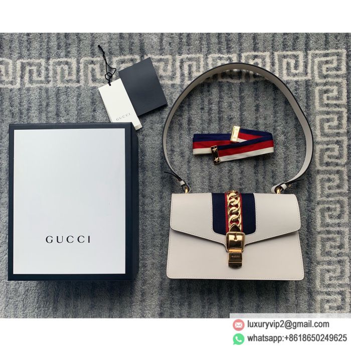 Gucci Sylvie Small 421882 CVLEG 8605 Shoulder Bags