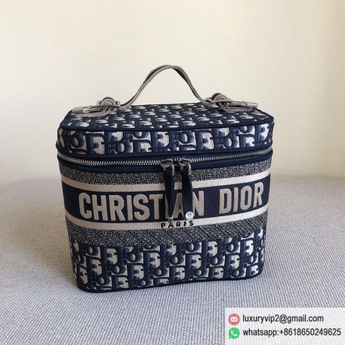 Dior Christian Dior Large Blue minaudiere Tote Bags