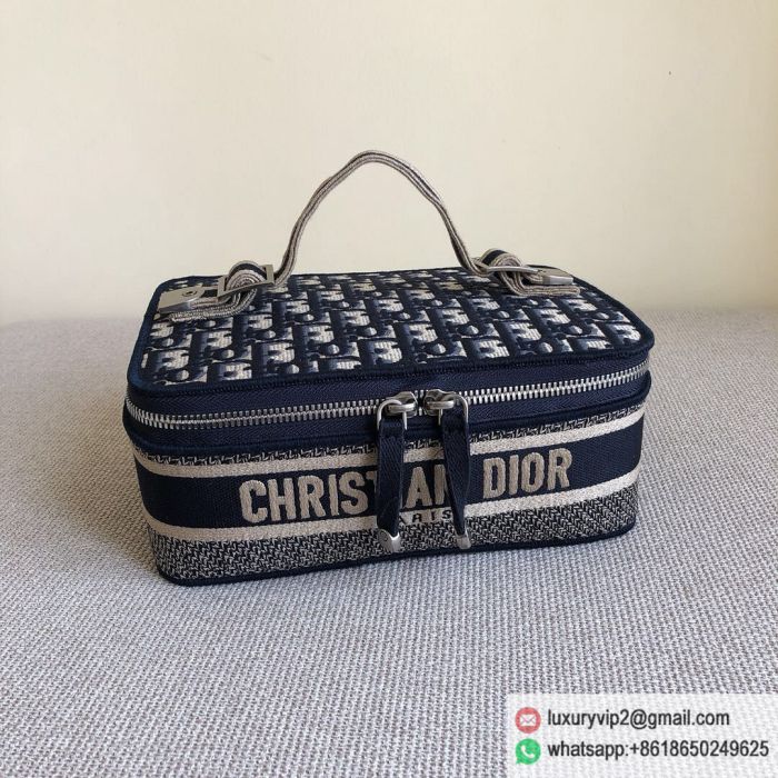 Dior Christian Dior Small Blue minaudiere Tote Bags