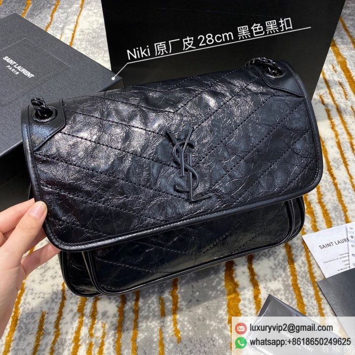 YSL Medium niki messenger Black Shoulder Bags