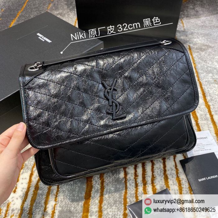 YSL NIKI Large 498830 Black Shoulder Bags