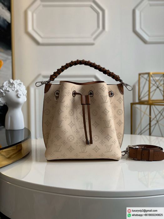 LV Leather Muria M55801 Bucket Bags