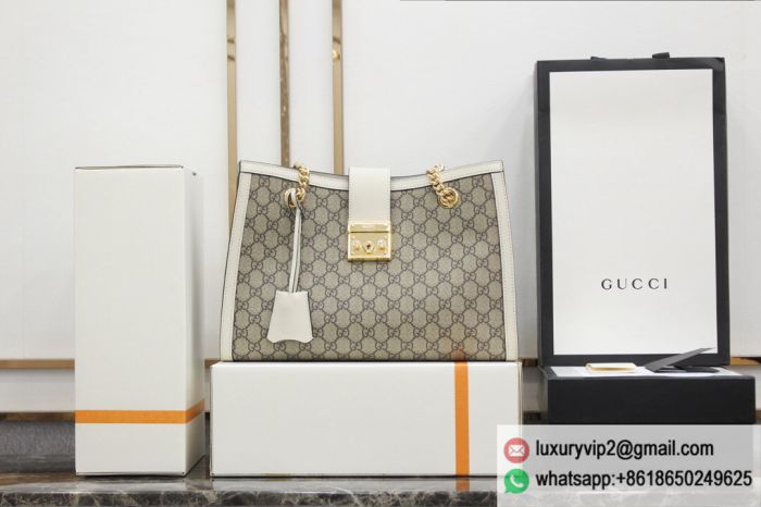 Gucci Padlock GG Medium 479197 White Shoulder Bags
