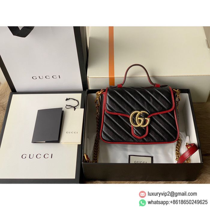 Gucci GG Marmont mini top handle bag 583571 0OLFX 8277 Tote Bags