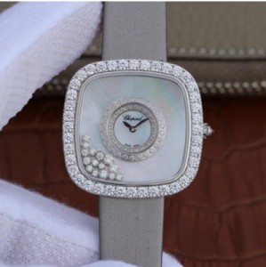 KG Chopard HAPPY DIAMONDS series 204368-1001 ladies square watch