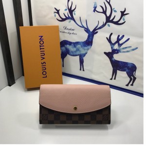 Louis Vuitton imported Damier check canvas ladies Wallet
