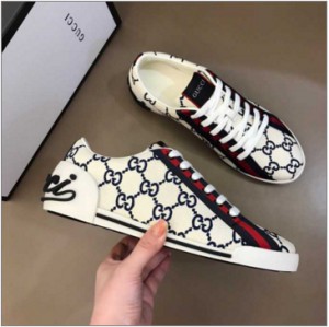 Gucci canvas surface G new men's retro low-top casual Shoes