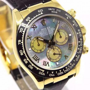 BP Rolex Daytona 24K gold-clad shell V5 version. The craftsmanship is complex and the gold-clad does not fade. The material is softer. Imported mechanical movement.