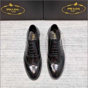 PRADA new gold label men's formal leather Shoes